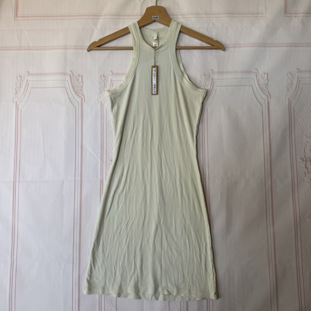 Skims Soft Lounge High Crew Neck Tank Dress In Bone Women's Size XS NWT